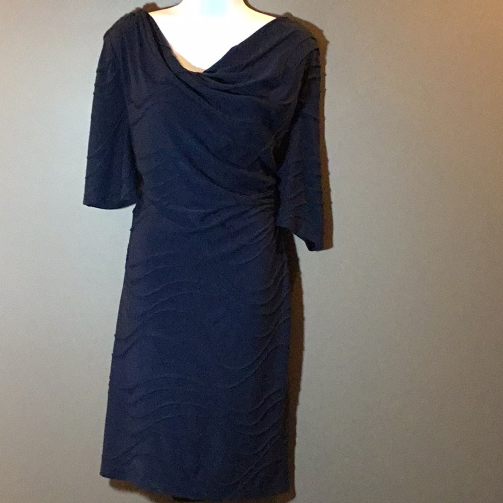 Navy Blue Knit Dress